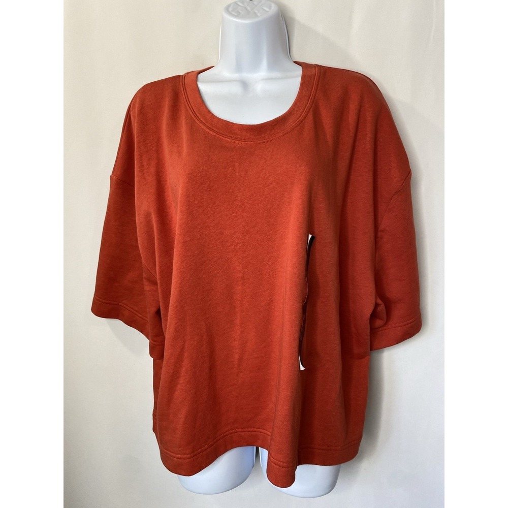 Banana Republic Womens Early Fall Shirt Size XXL Pumpkin Orange Autumn Comfy NWT